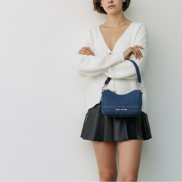 NWT Marc Jacobs Denim Drifter Convertible Shoulder Bag - Picture 3 of 8